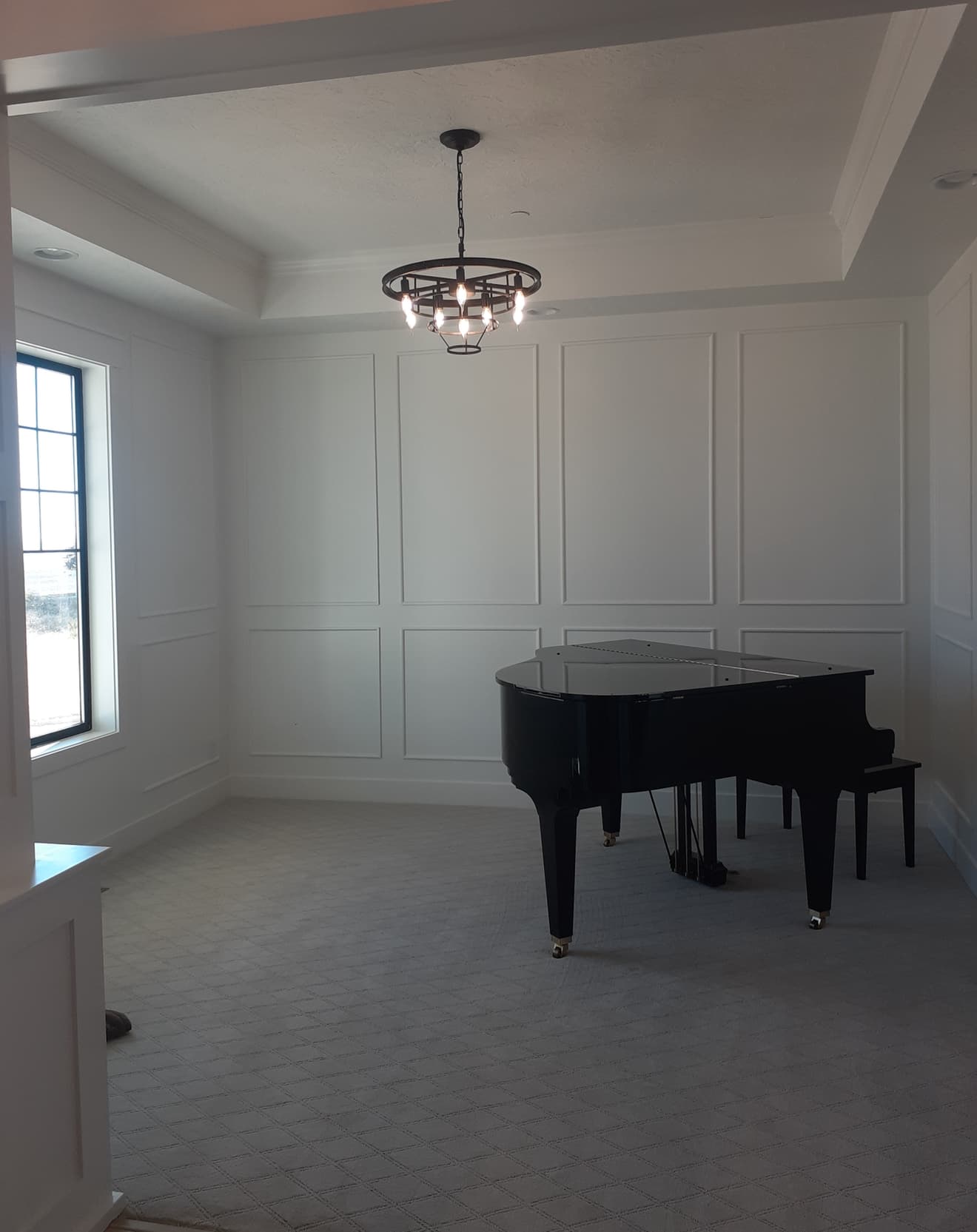 Interior finish work in a home