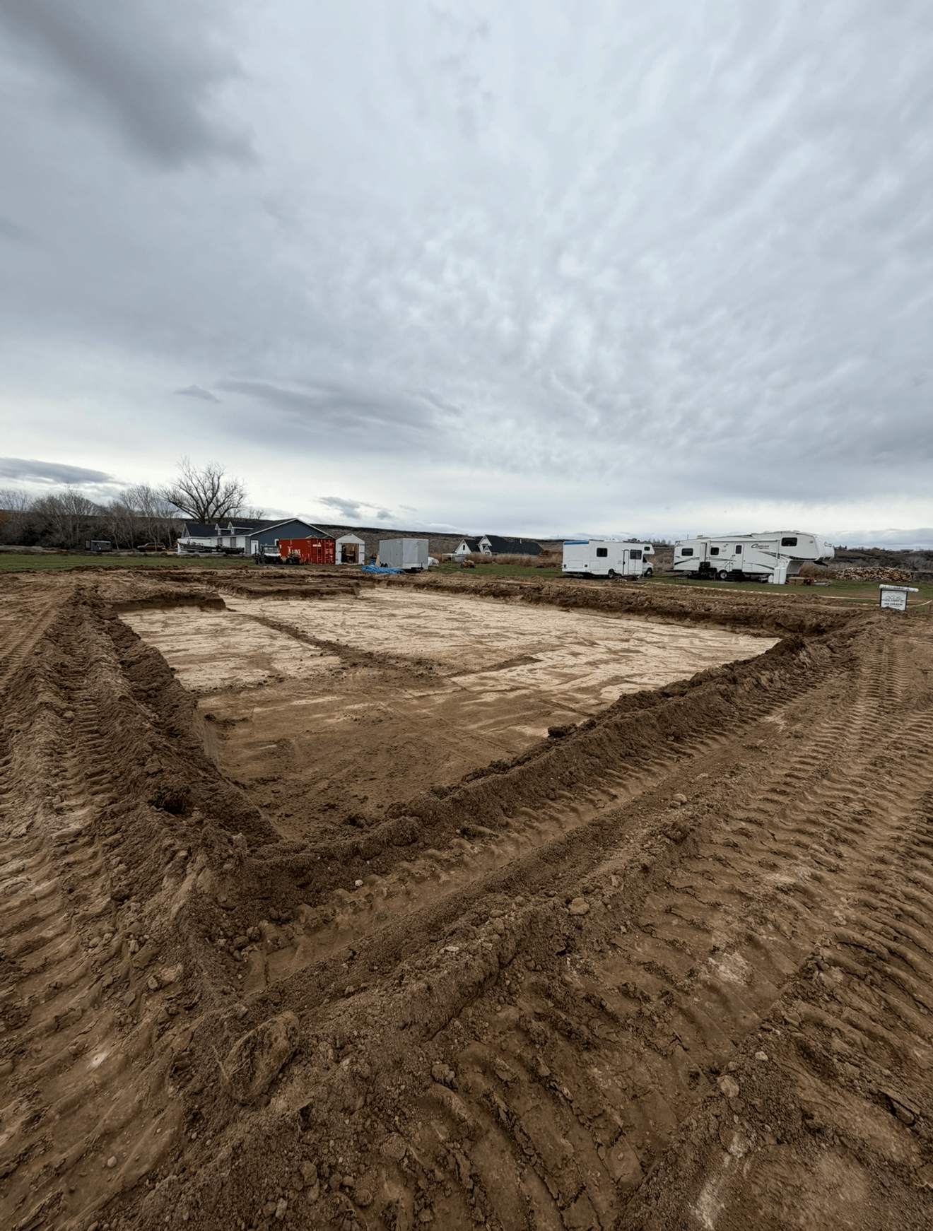 Site preparation for a new home build
